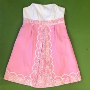 Rare Strapless Lily Pulitzer Jubilee Dress 0